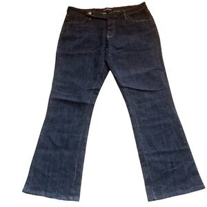 Massini women’s boot cut black denim stretch jeans size 16 casual streetwear